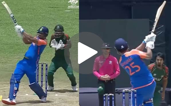 [Watch] Shivam Dube's Stand And Deliver 87m Six; Hits The Bullseye With Critic- Smacking Biggie